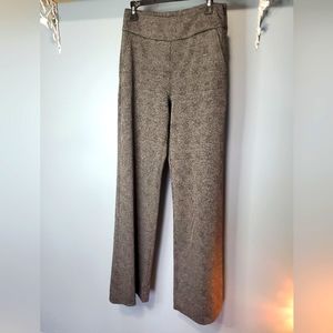 Cabi wide leg slacks trouser pants size 8 Charcoal Heather Gray